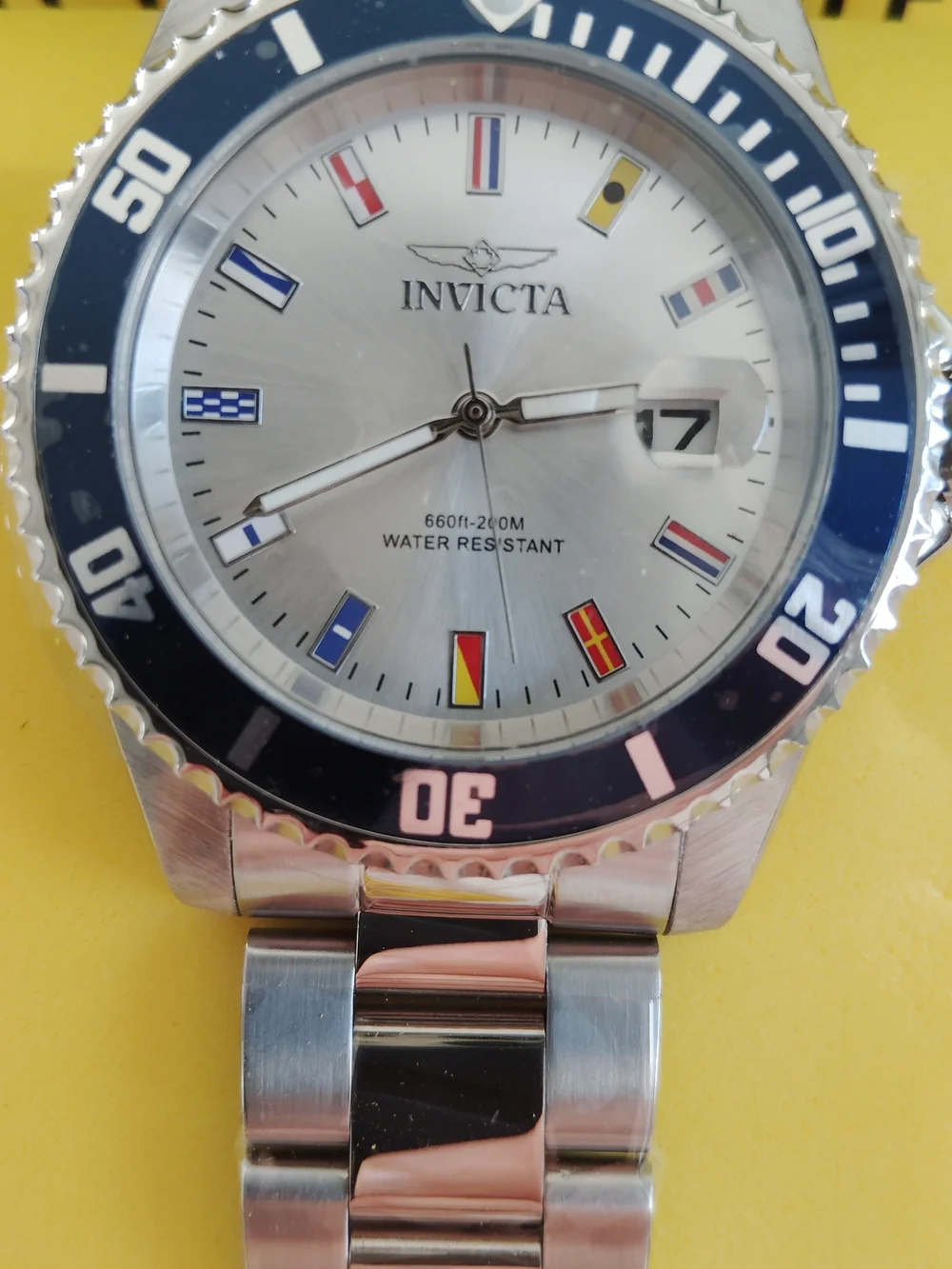 Invicta Pro Diver Jet Setter Men's Silver Stainless Steel Watch 40mm